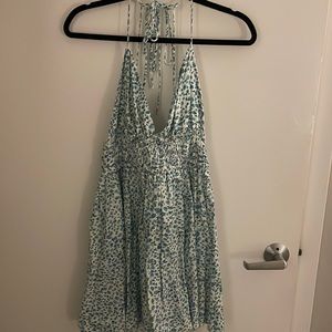 Blue flowered Zara dress!